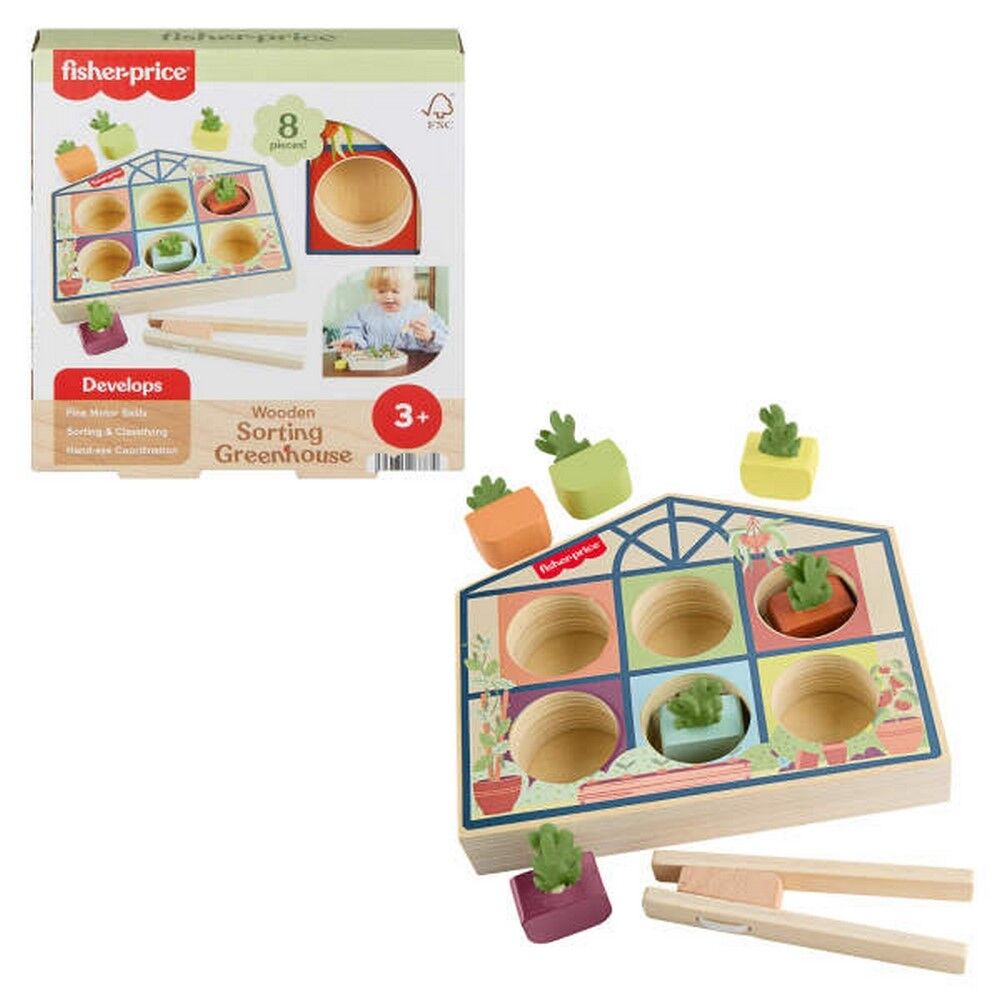 Fisher-Price Wooden Sorting Greenhouse