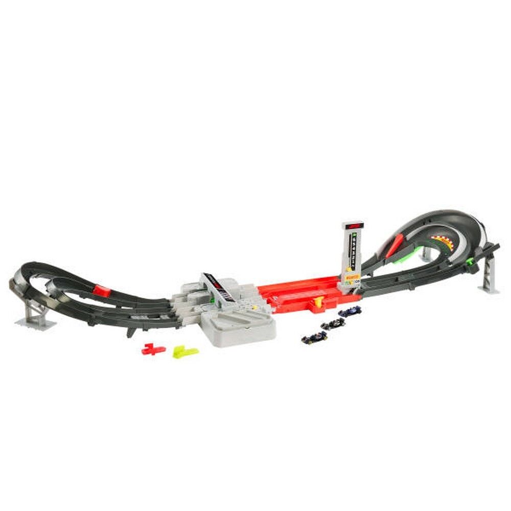 Hot Wheels Racing Formula 1 Grand Prix Circuit Track Set with Three Die-Cast Cars 1:64