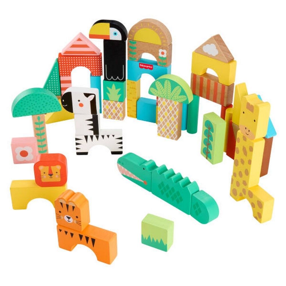 Fisher-Price Wooden Jungle Blocks