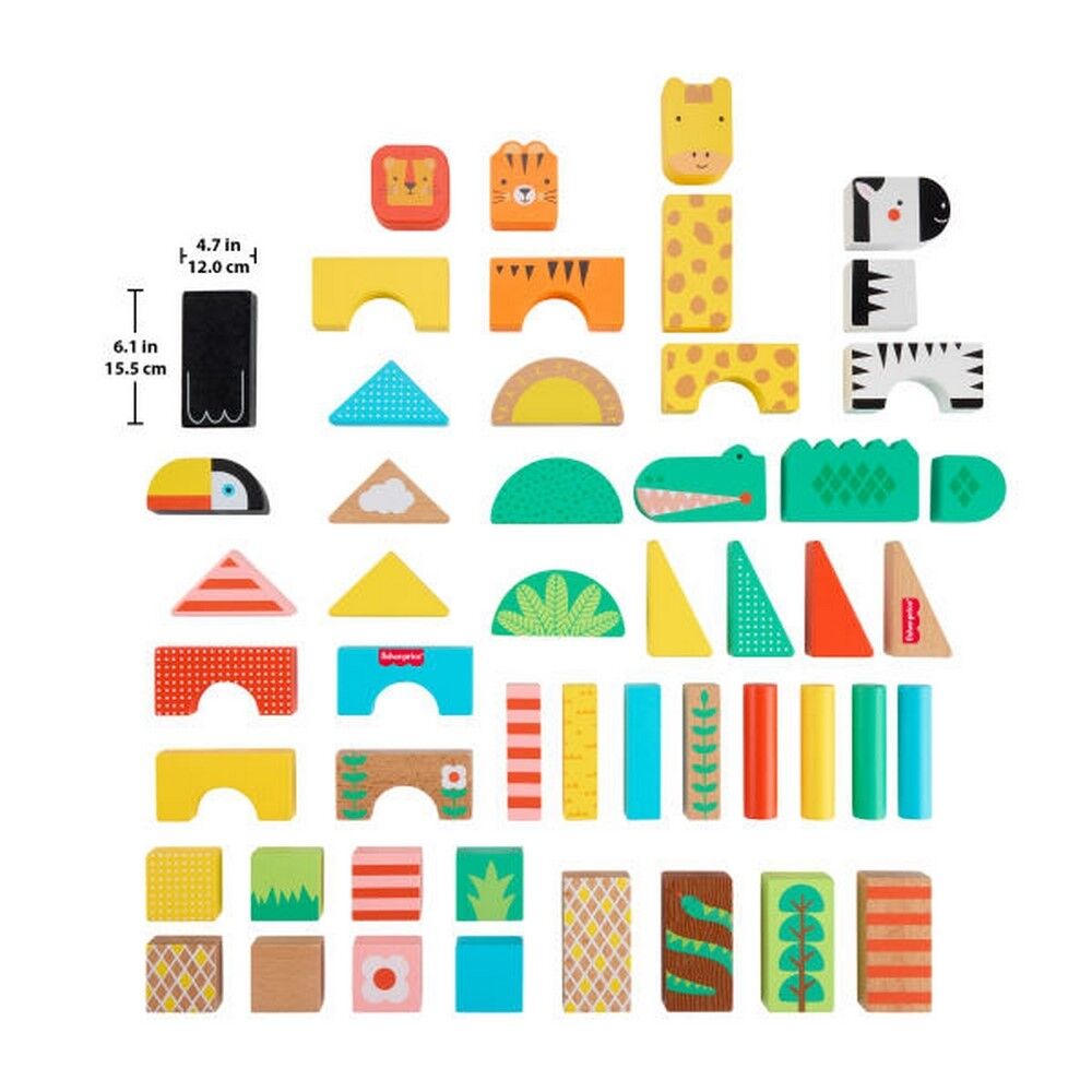 Fisher-Price Wooden Jungle Blocks