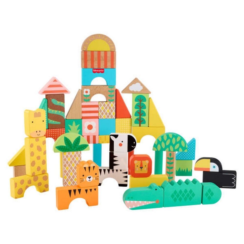 Fisher-Price Wooden Jungle Blocks