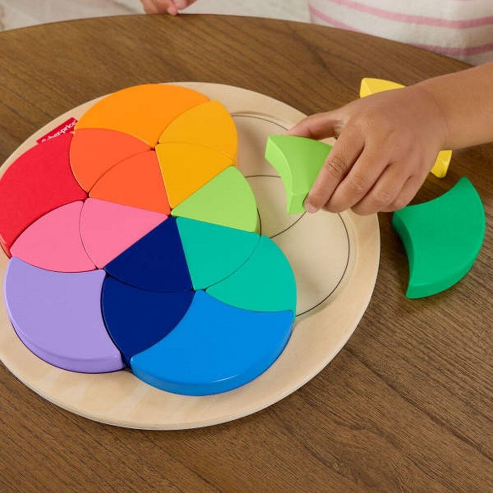 Wooden Color Wheel Puzzle