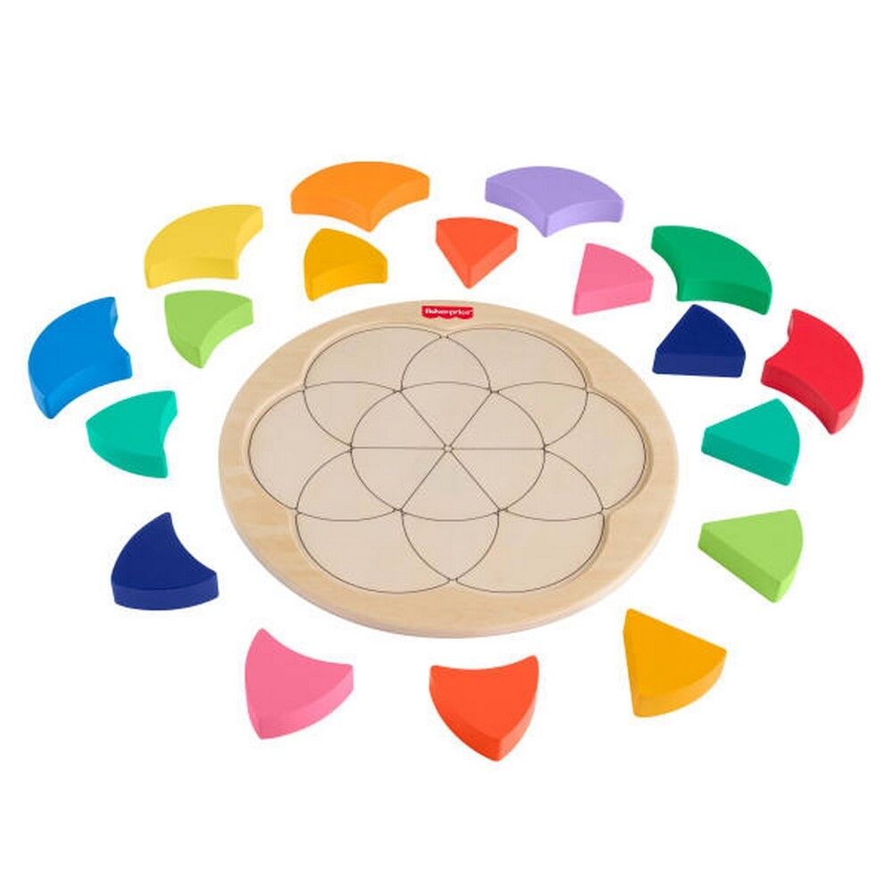 Fisher-Price Wooden Color Wheel Puzzle