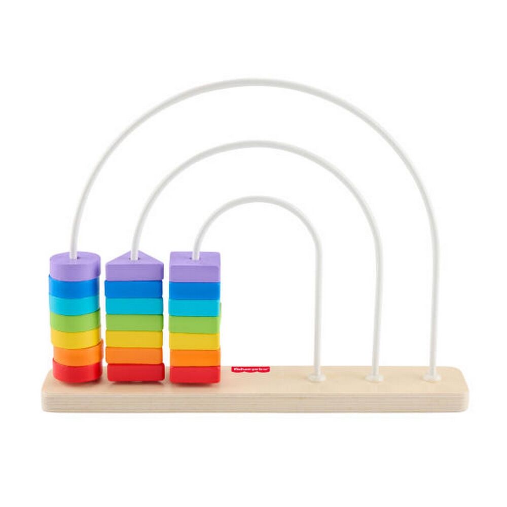 Fisher-Price Wooden Rainbow Bead Bar