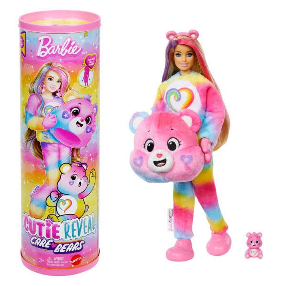 Barbie Cutie Reveal Care Bears Series Doll - Pink