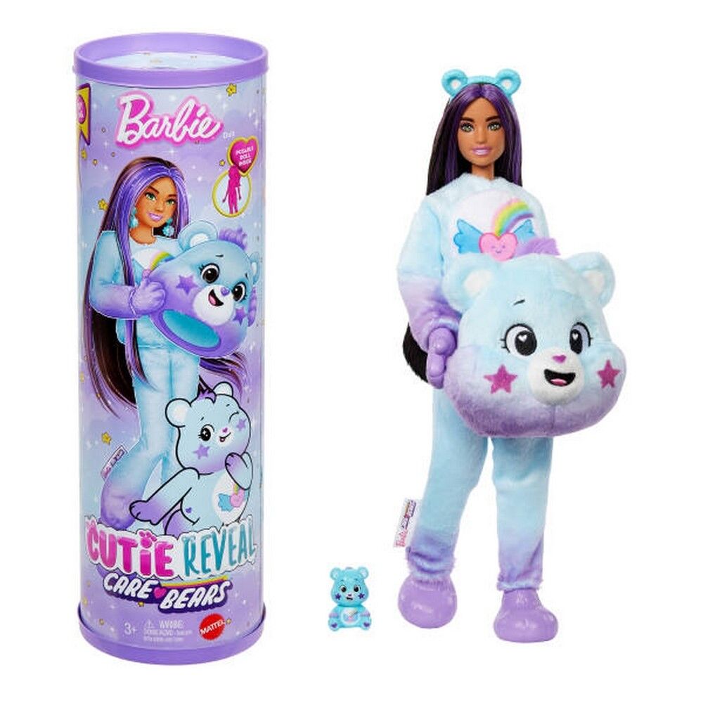 Barbie Cutie Reveal Care Bears Series Doll - Purple