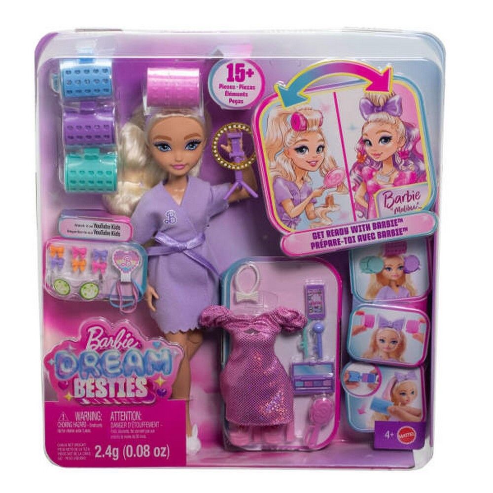 Barbie Dream Besties 'Malibu' Get Ready With Barbie Doll Product Description: Help Barbie Malibu g