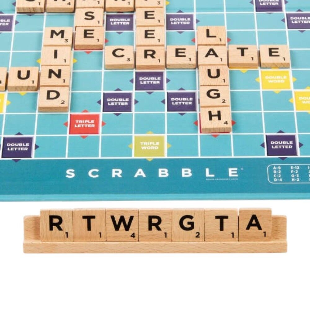 Scrabble Wood Tiles & Racks