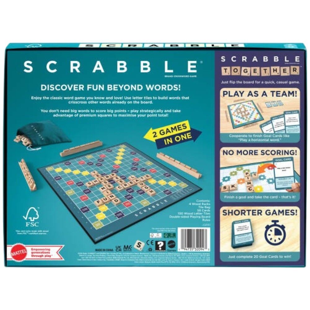 Scrabble Wood Tiles & Racks