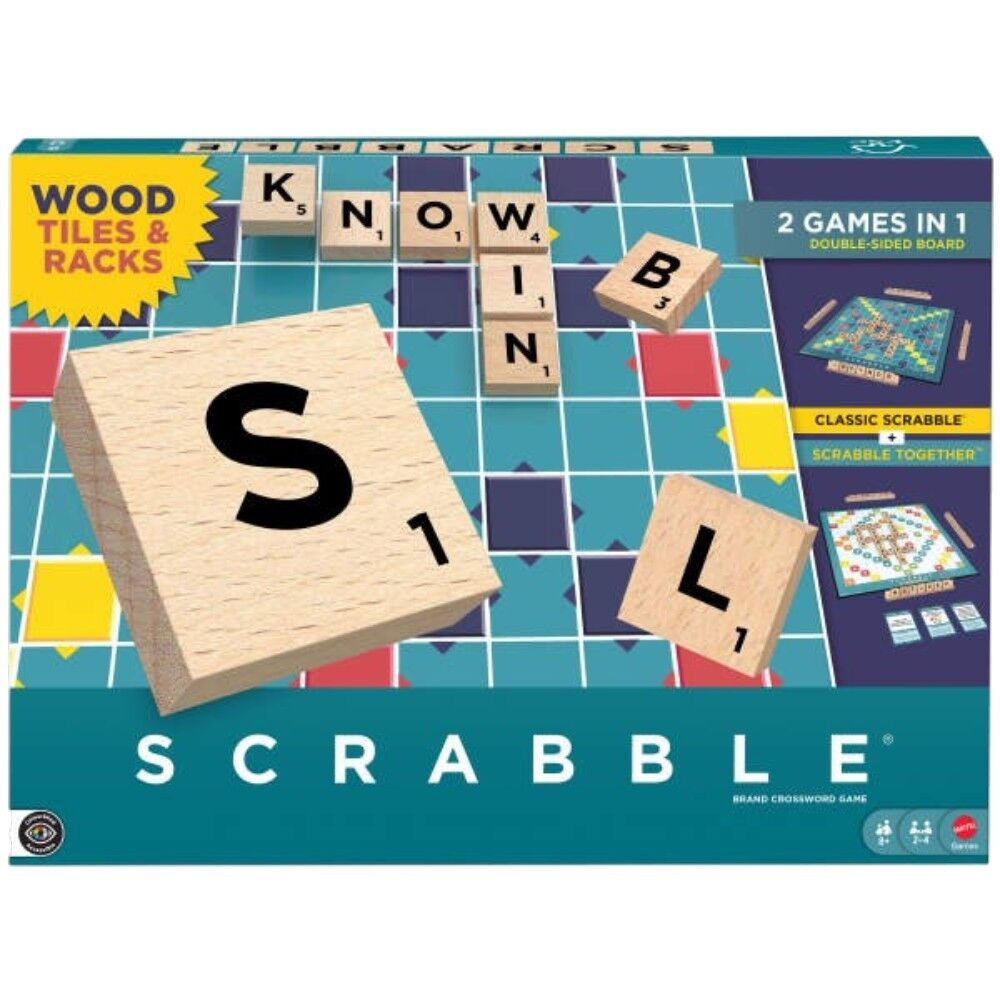Scrabble Wood Tiles & Racks