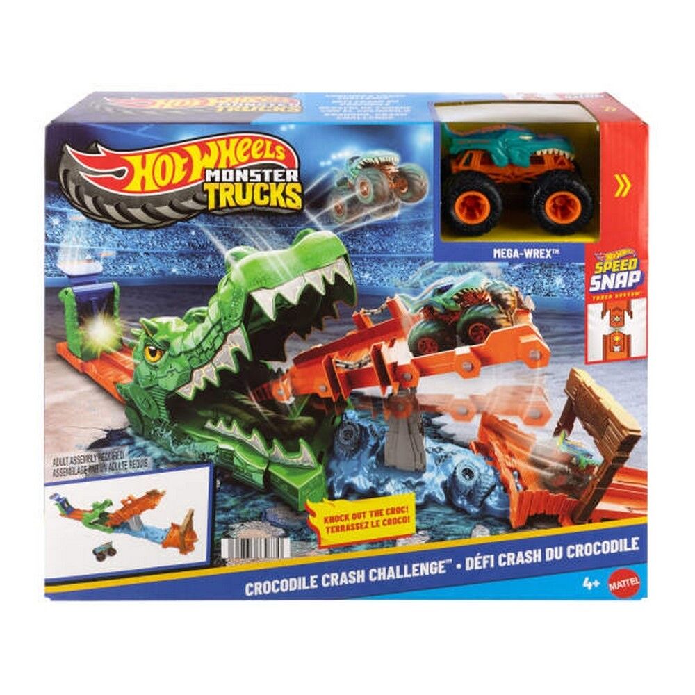 HW Monster Trucks Crocodile Crash Challenge Playset