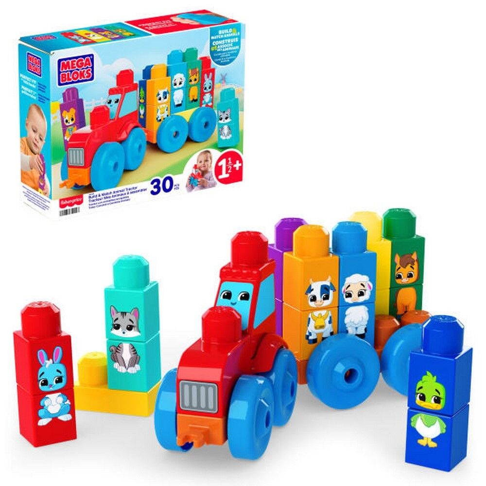 Mega Bloks Build & Match Animal Tractor
