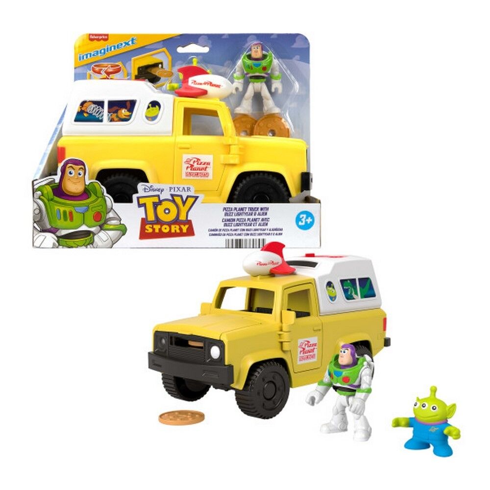 Imaginext Disney and Pixar Toy Story Pizza Planet Truck with Buzz Lightyear & Alien Action Figures
