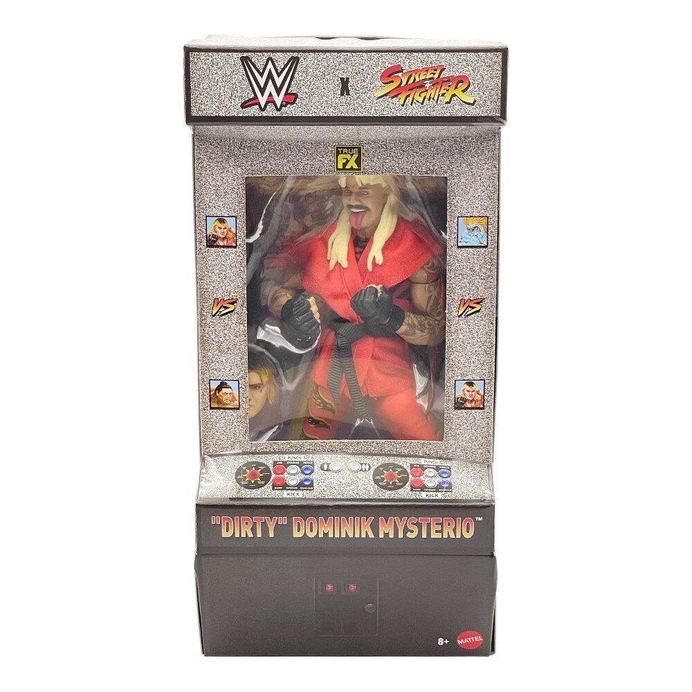 WWE x Street Fighter Dirty Dominik Mysterio Ken Action Figure