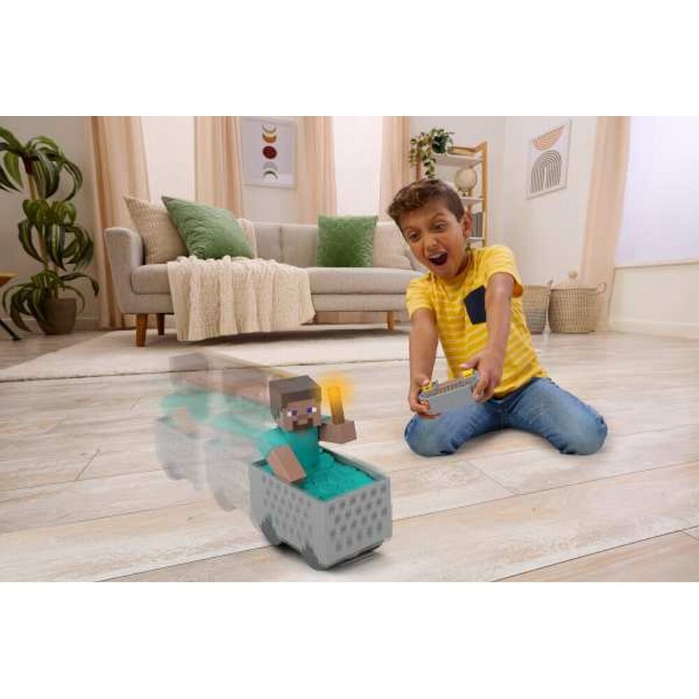 Minecraft Minecart Mayhem RC Remote Control Vehicle with Steve