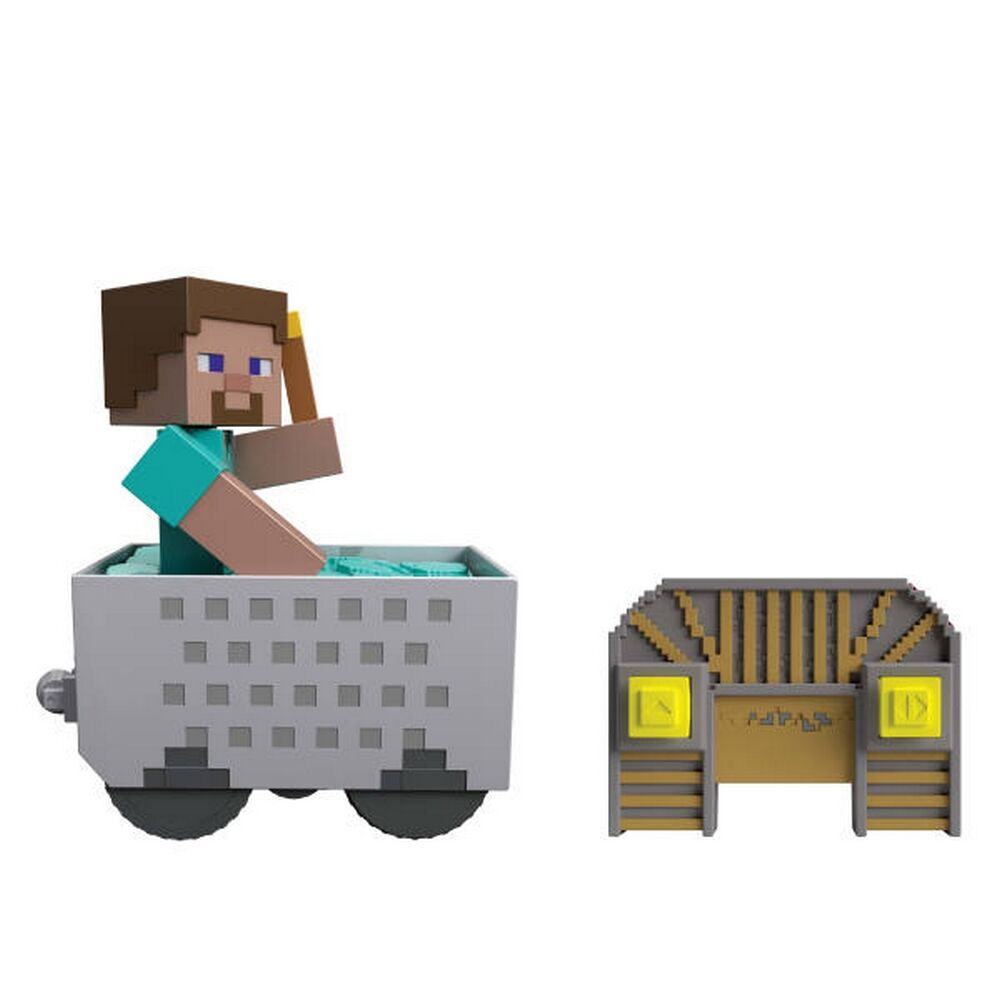 Minecraft Minecart Mayhem RC Remote Control Vehicle with Steve
