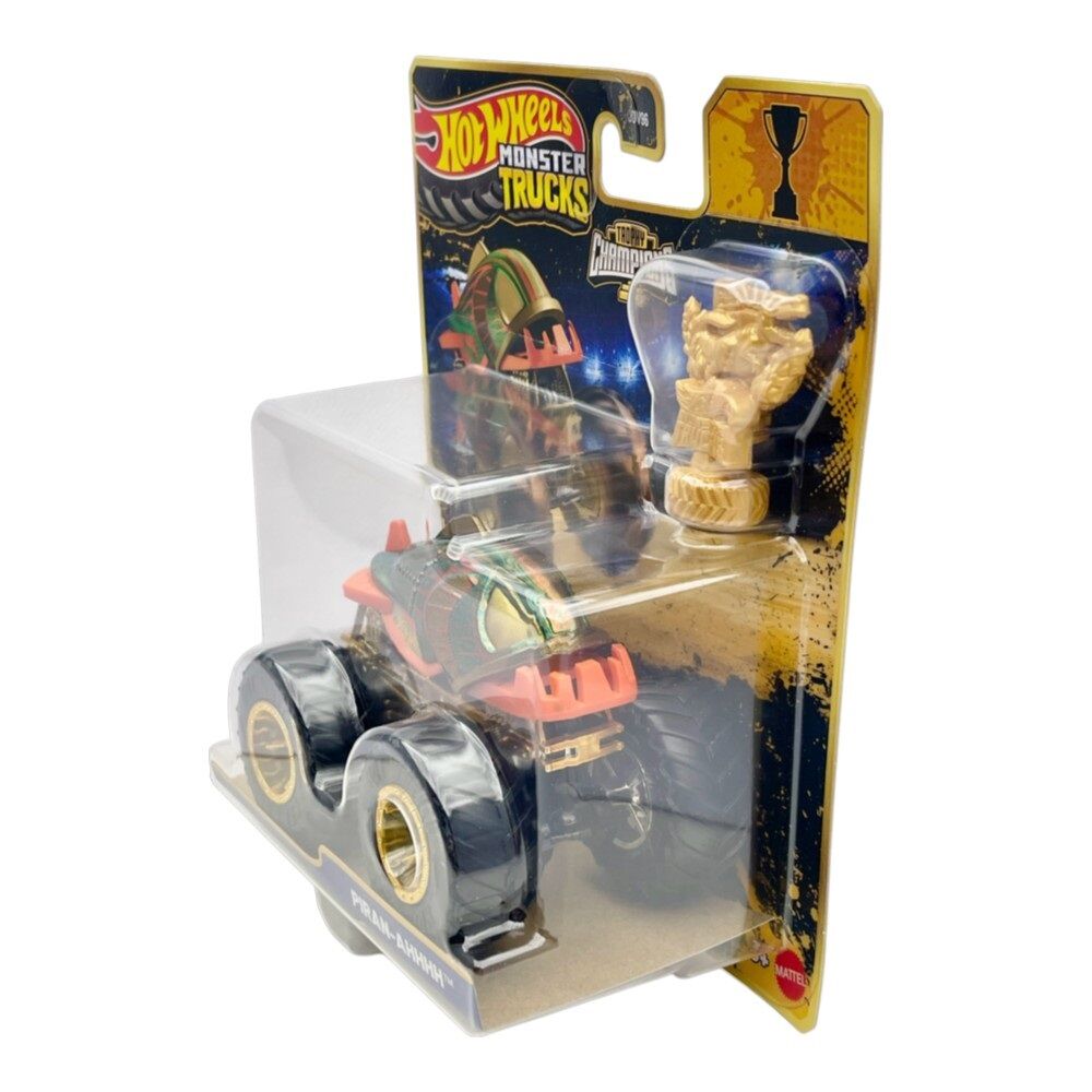 Hot Wheels Monster Trucks Trophy Champions 1:64 Piran-AHHHH with Trophy