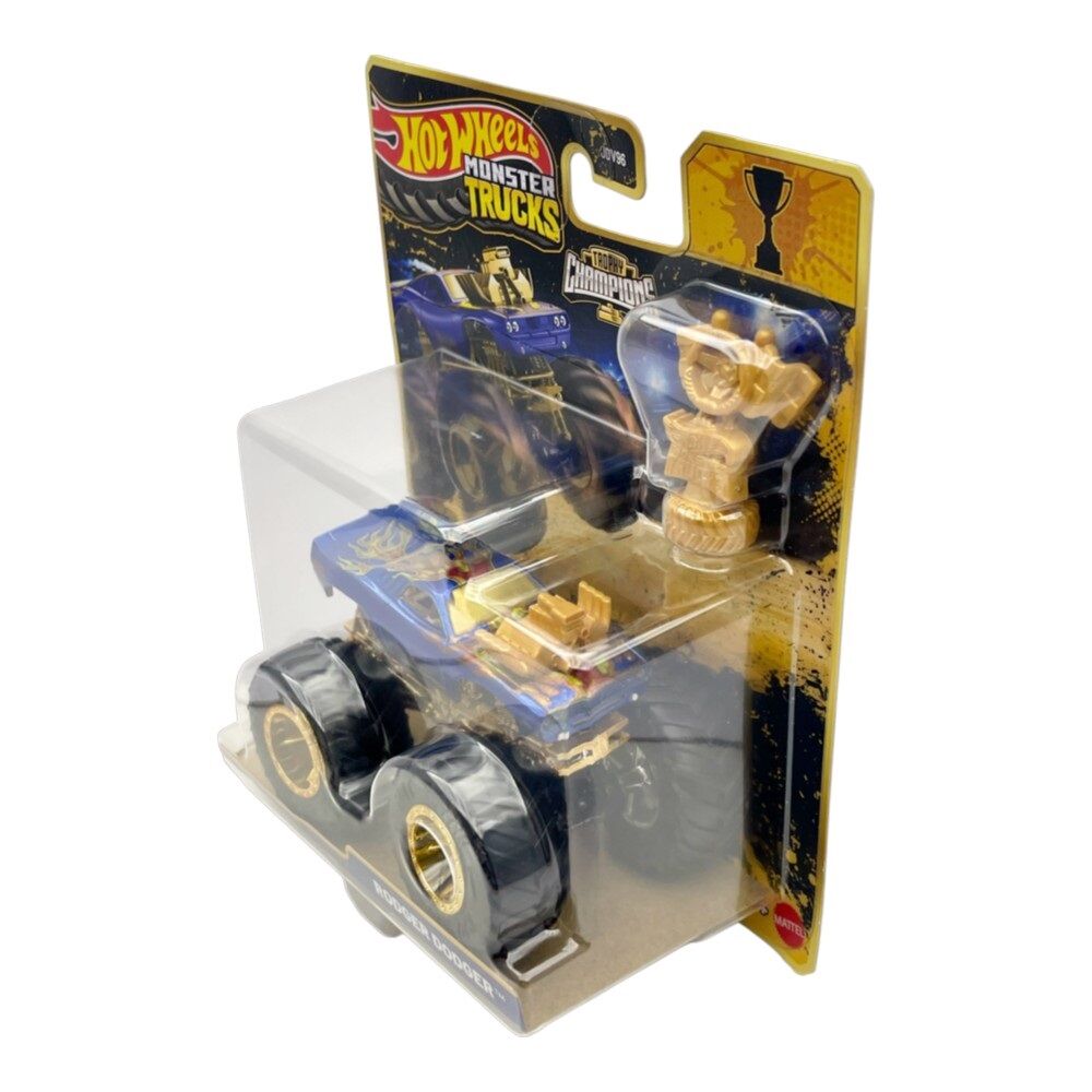 Hot Wheels Monster Trucks Trophy Champions 1:64 Rodger Dodger with Trophy