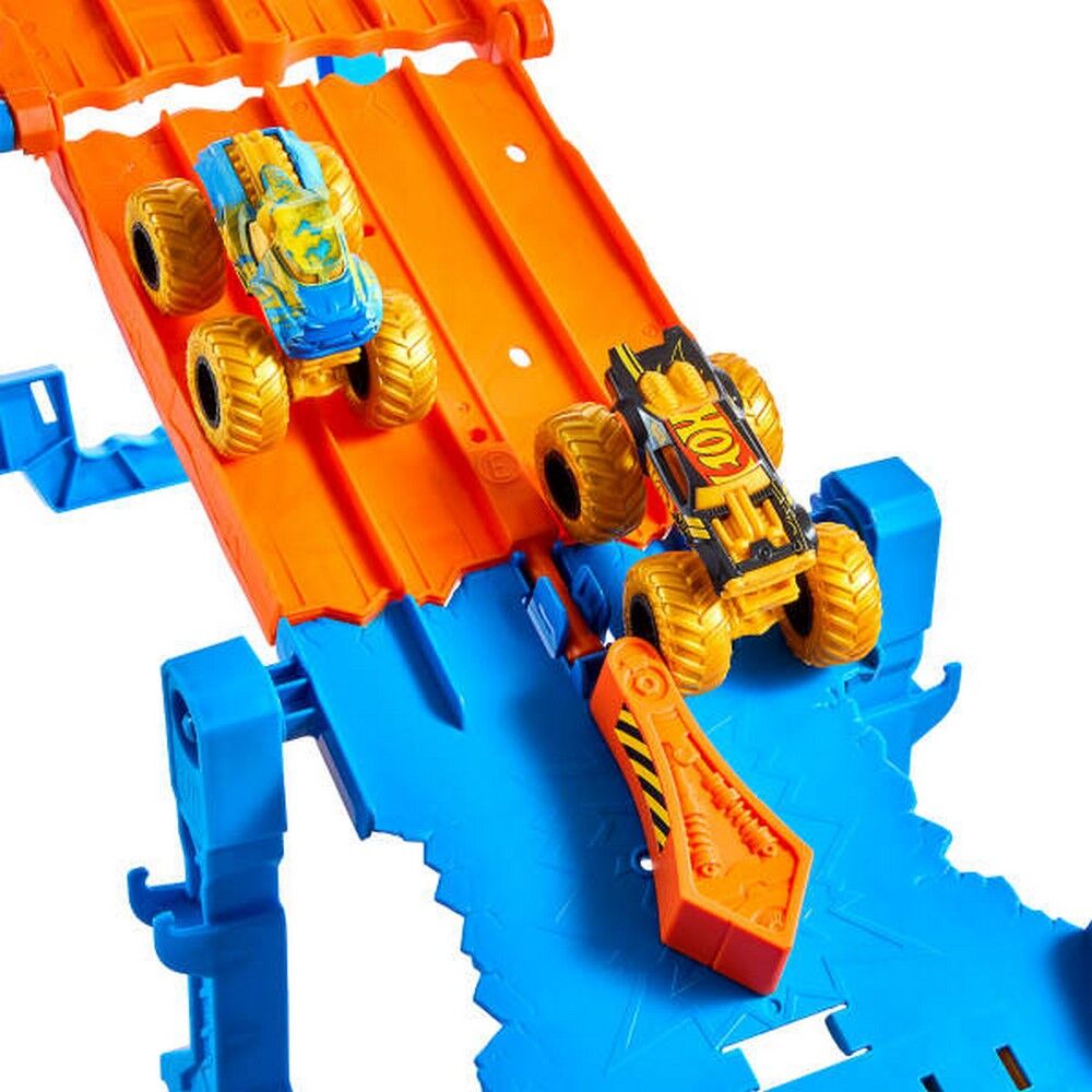 Hot Wheels Monster Trucks Trophy Champions Dual Terrain Raceway Playset