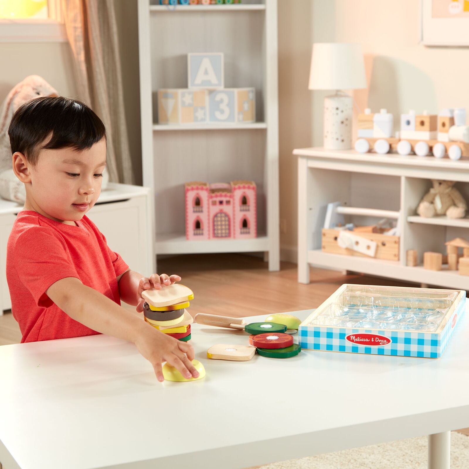 Melissa & Doug Wooden Sandwich Making Play Set