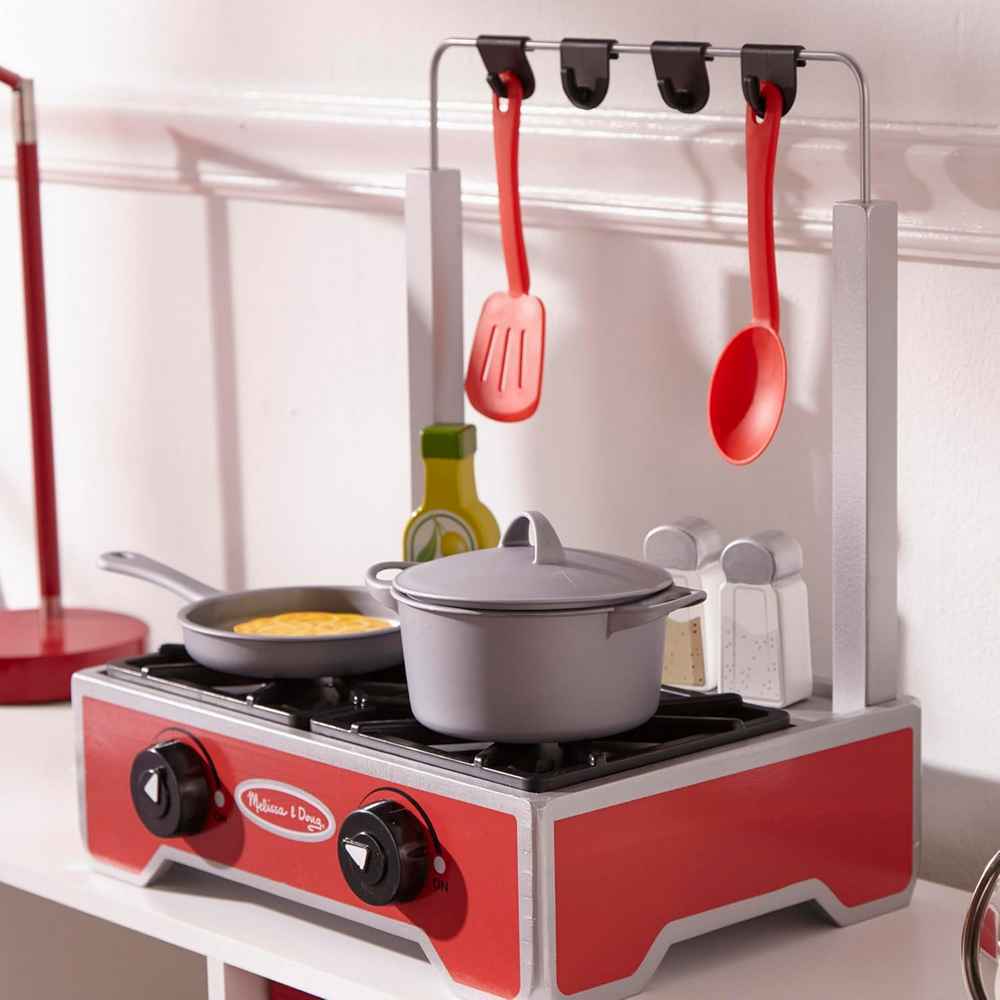 Melissa & Doug - Deluxe Wooden Cooktop Set