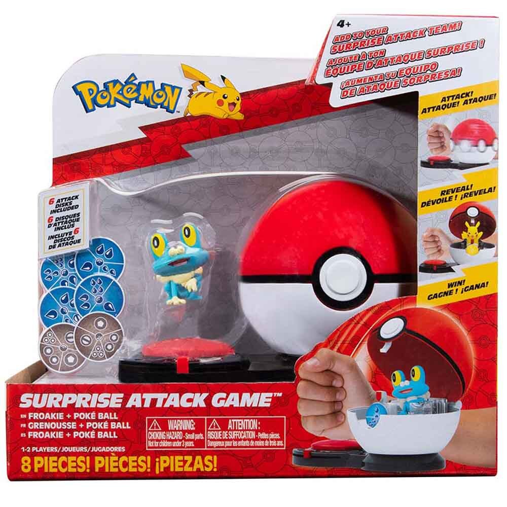 Pokemon Surprise Attack Game - Froakie + Poke Ball