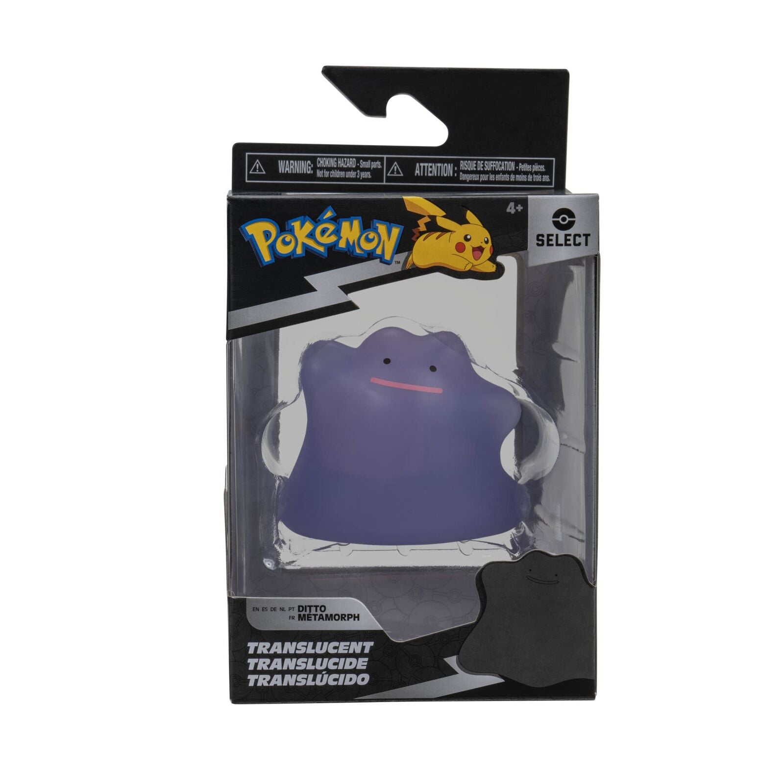 POKEMON-SELECT TRANSLUCENT 3'' BATTLE FIGURE - DITTO