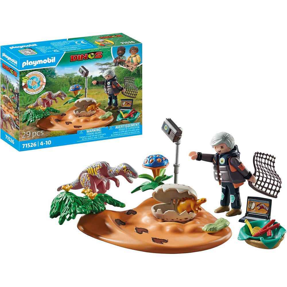 Playmobil Dinos Stegosaurus Nest with Egg Theif