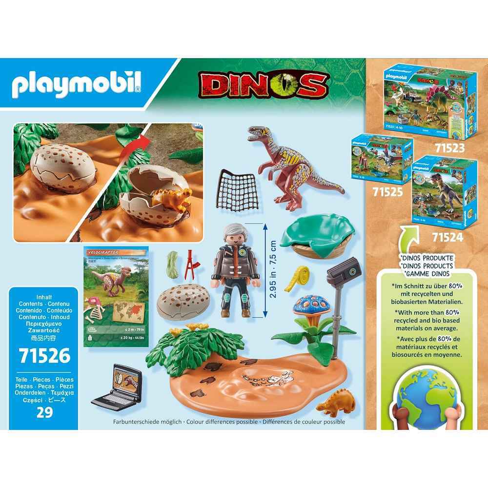 Playmobil Dinos Stegosaurus Nest with Egg Theif