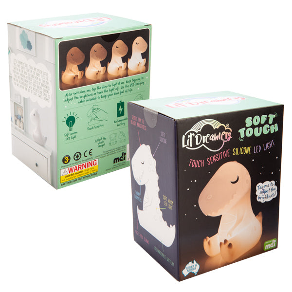 Lil Dreamer T-Rex Silicone Touch LED Lamp
