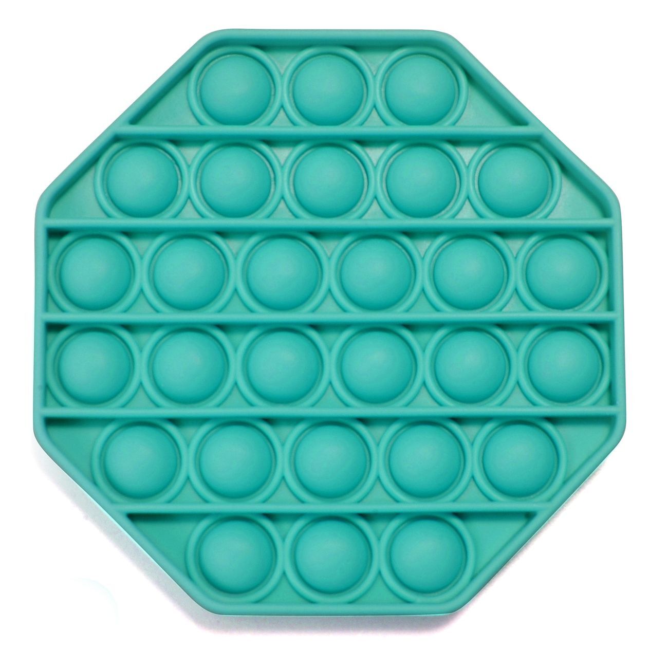 Push & Pop Octagon Teal Pop It