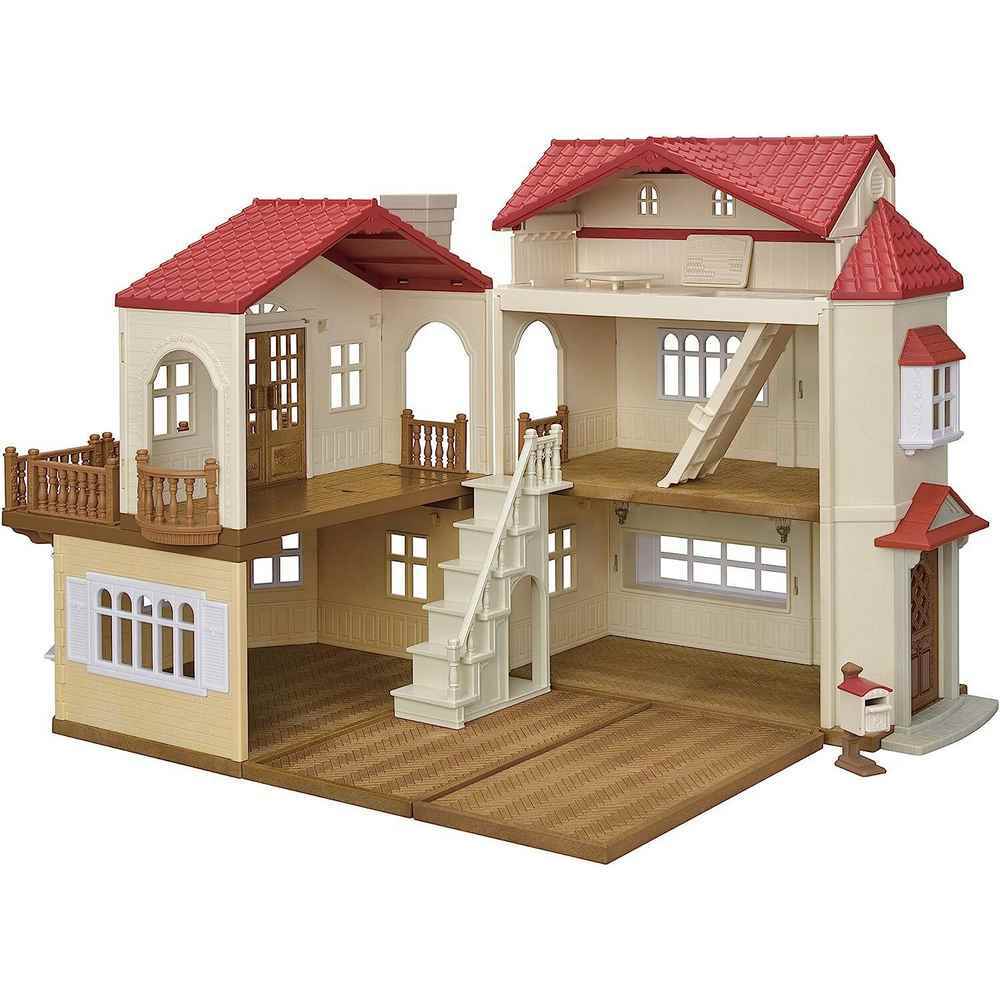 Sylvanian Families Red Roof Country Home Secret Attic Playroom