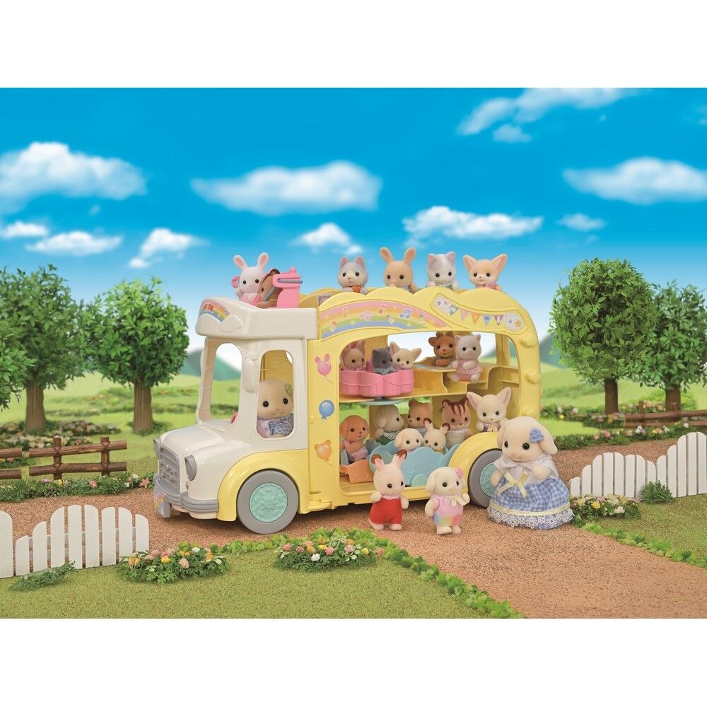 Sylvanian Families Rainbow Fun Nursery Bus
