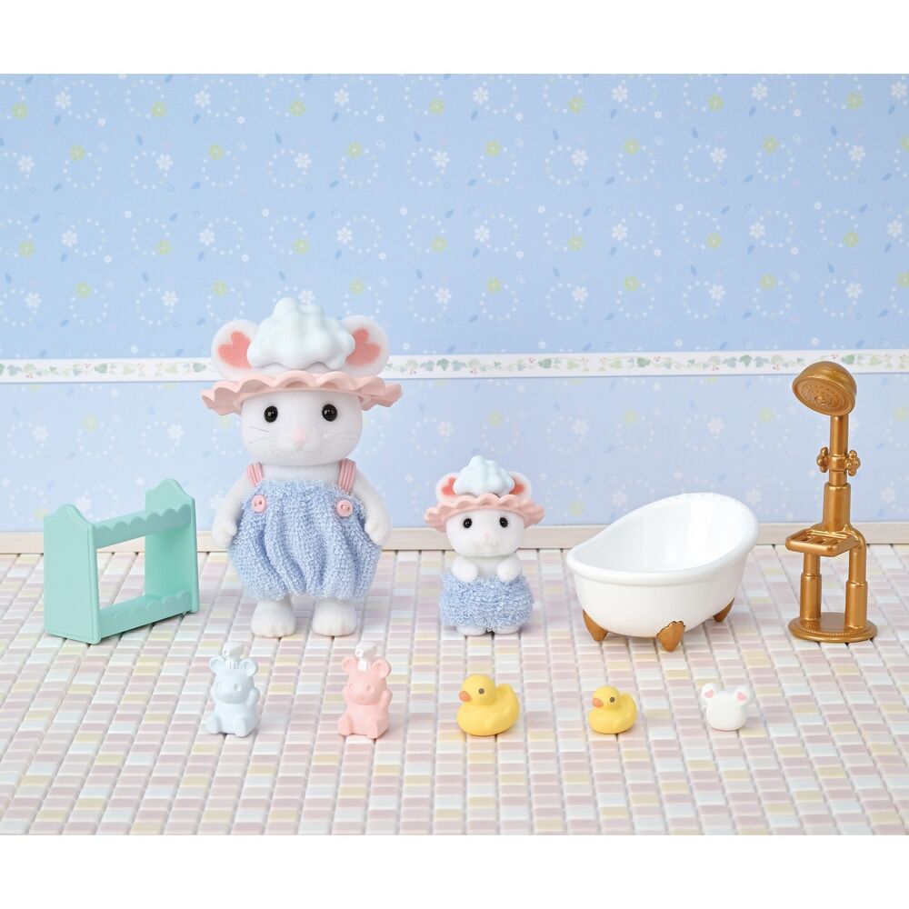 Sylvanian Families - Bath Time Bubble Siblings
