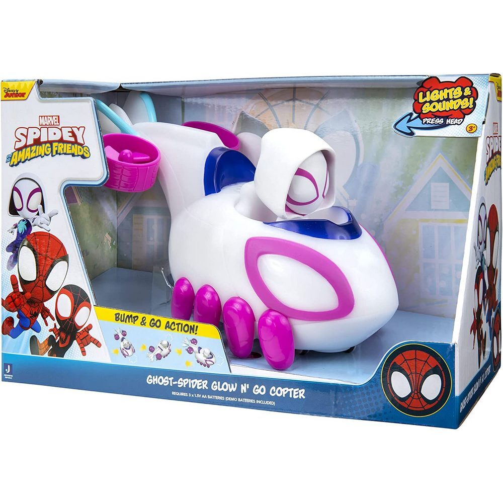 Spidey and his Amazing Friends - Ghost Spider Glow N Go Copter