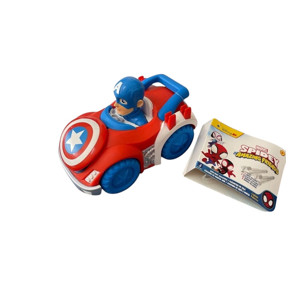 Disney Junior Marvel Spidey and his Amazing Friends 2 Darts Included - Captain America