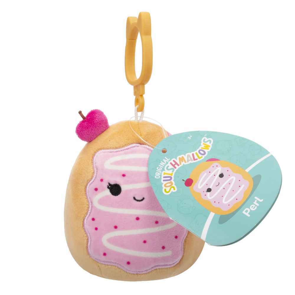 Squishmallows 3.5" Clip On - Perl the Cherry Doughnut