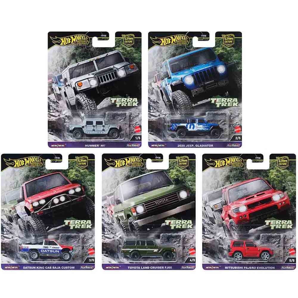 Hot Wheels Premium Car Culture Terra Trek 961C Complete Set of 5
