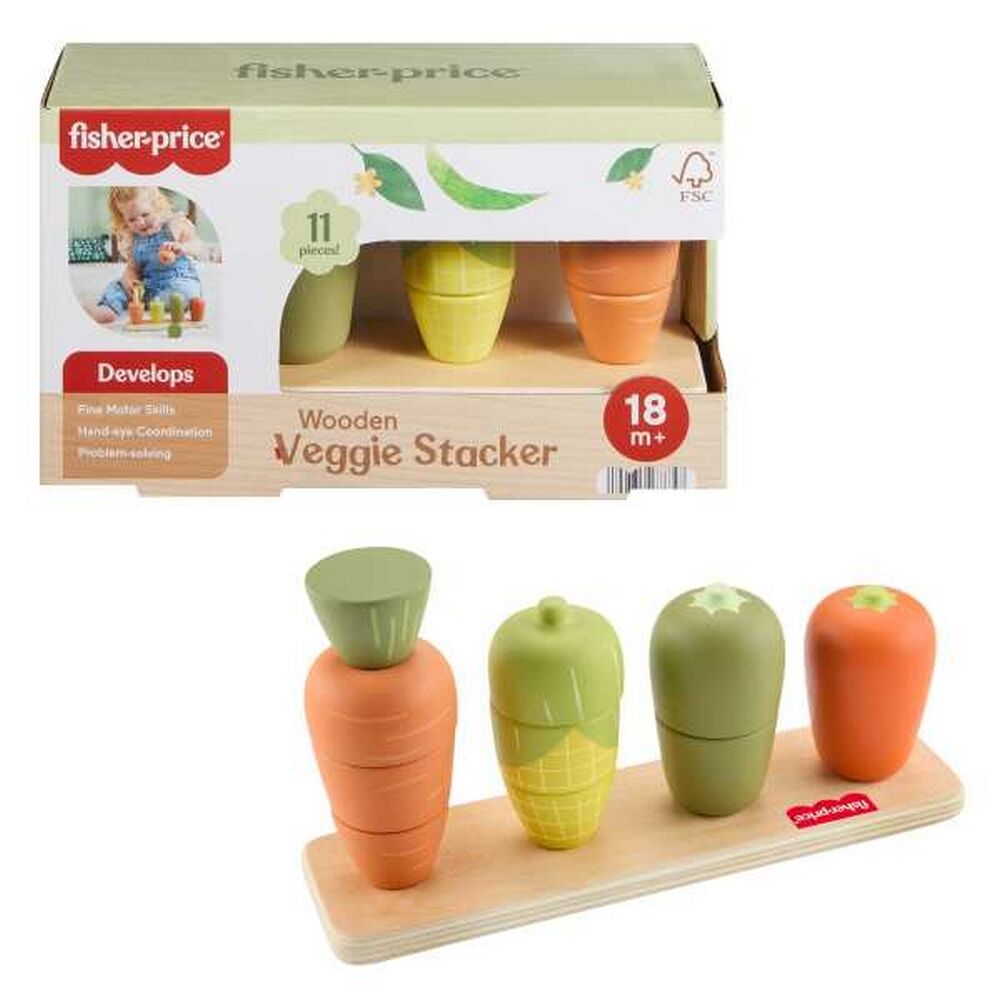 Fisher-Price Wooden Veggie Stacker 18m+
