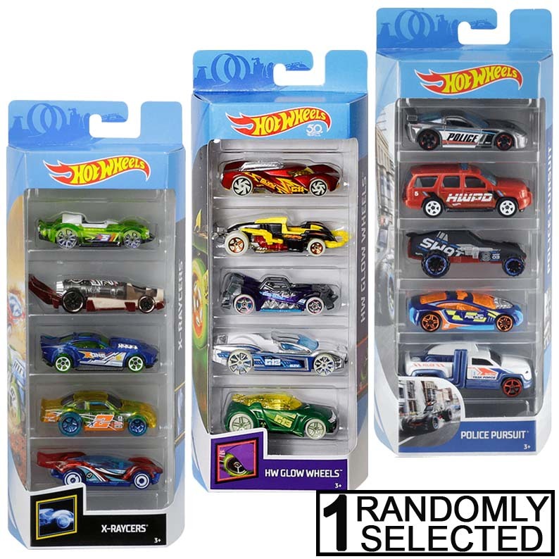 Hot Wheels 5 Pack Cars Assorted