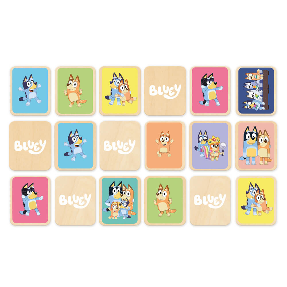 Bluey - Wooden Memory Game