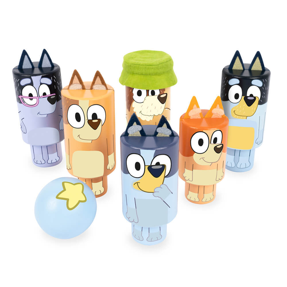 Bluey - Wooden Character Skittles