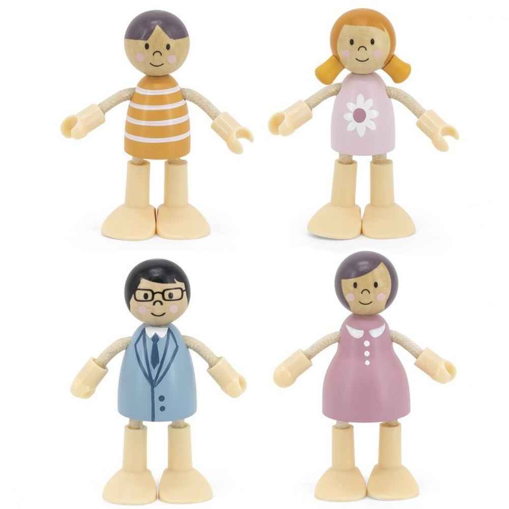 PolarB -  Wooden Doll Family (4 x dolls)
