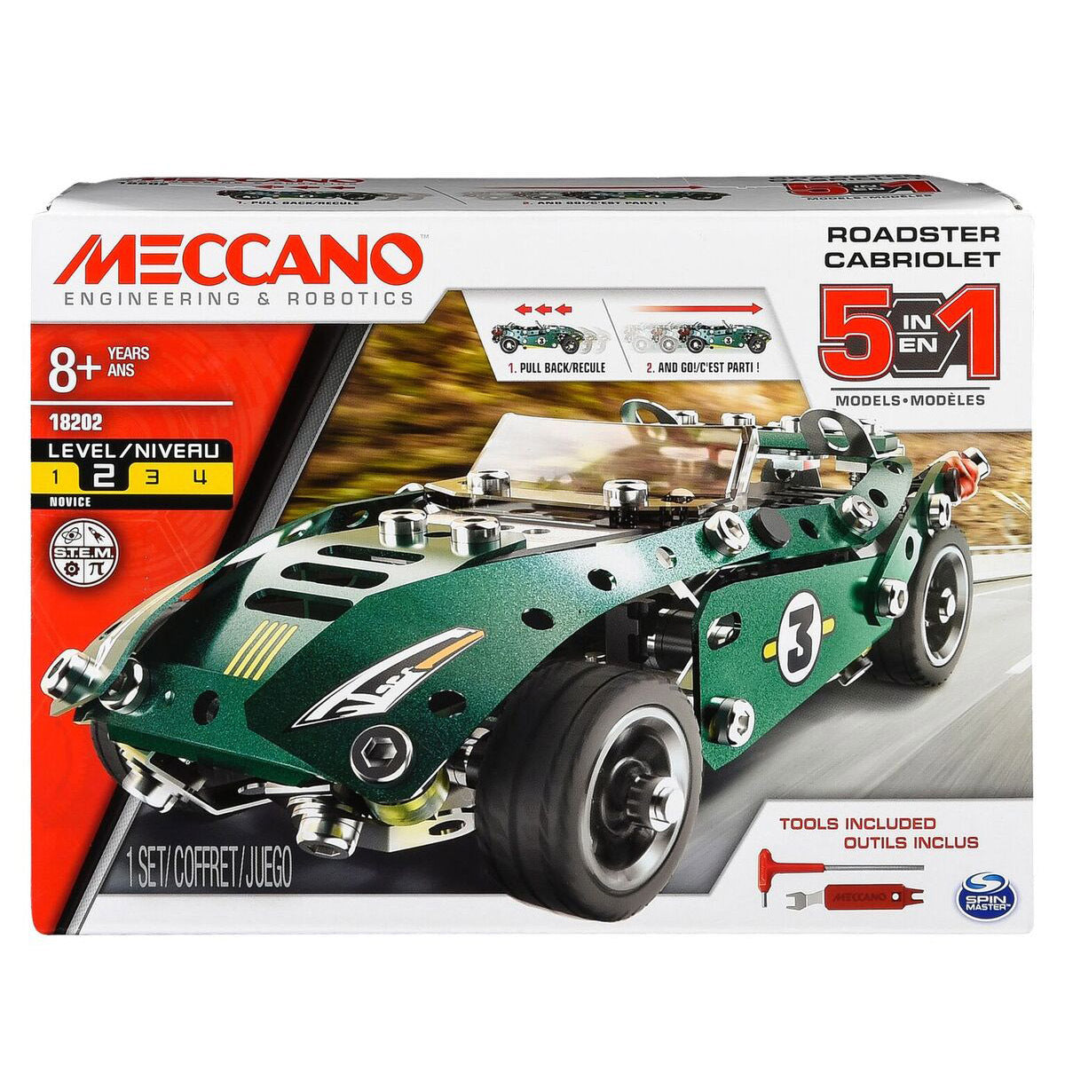 Meccano Roadster Cabriolet 5 in 1