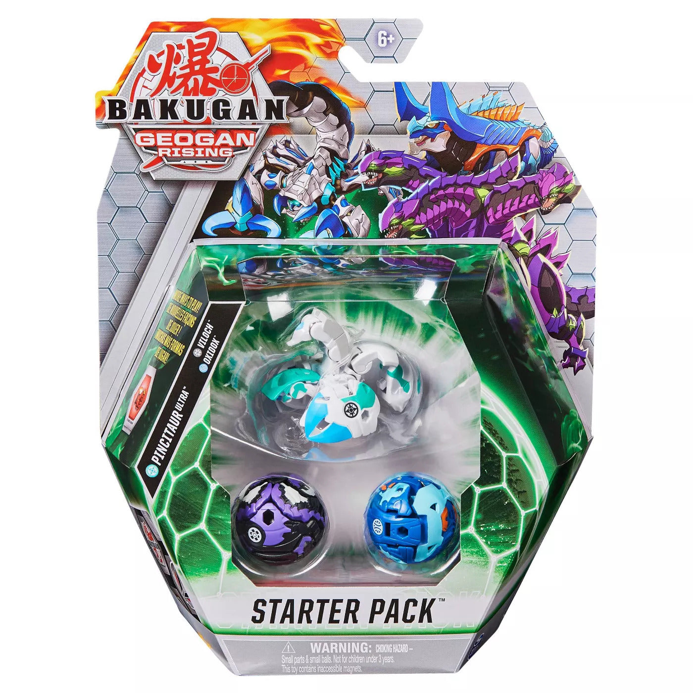 Bakugan Geogan Rising Starter Pack - Pincitaur Ultra Viloch Oxidox