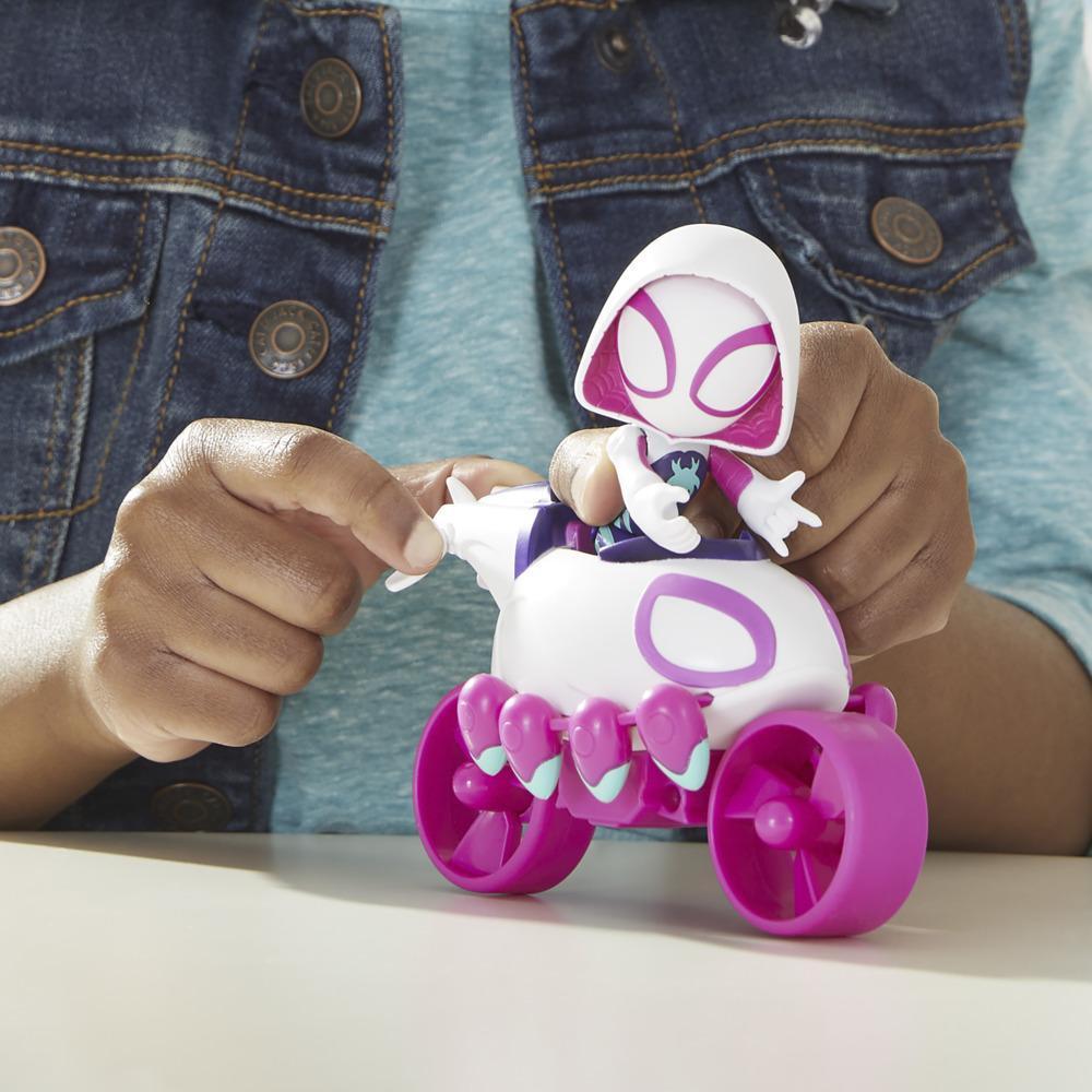 Spidey and His Amazing Friends - Ghost Spider Figure & Copter Cycle