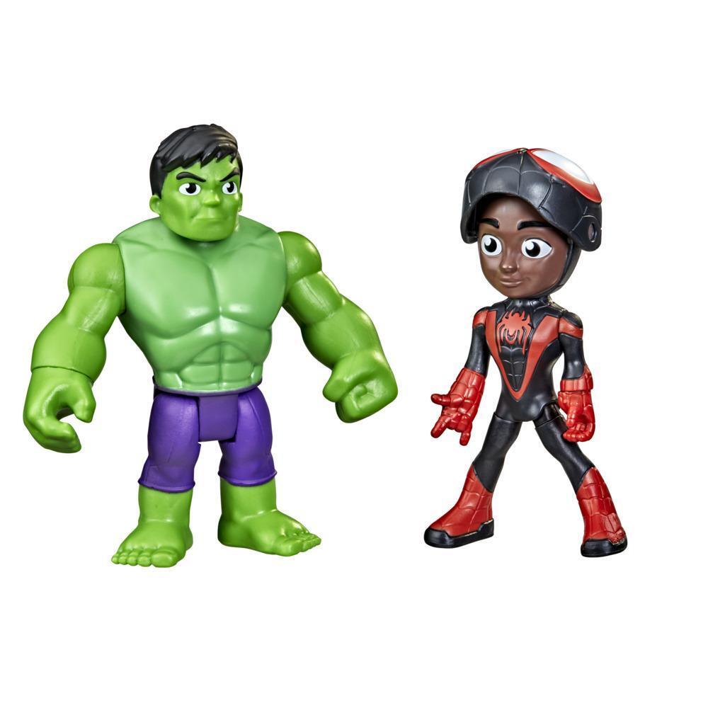 Marvel Spidey and His Amazing Friends Hero Reveal - Hulk & Miles Morales