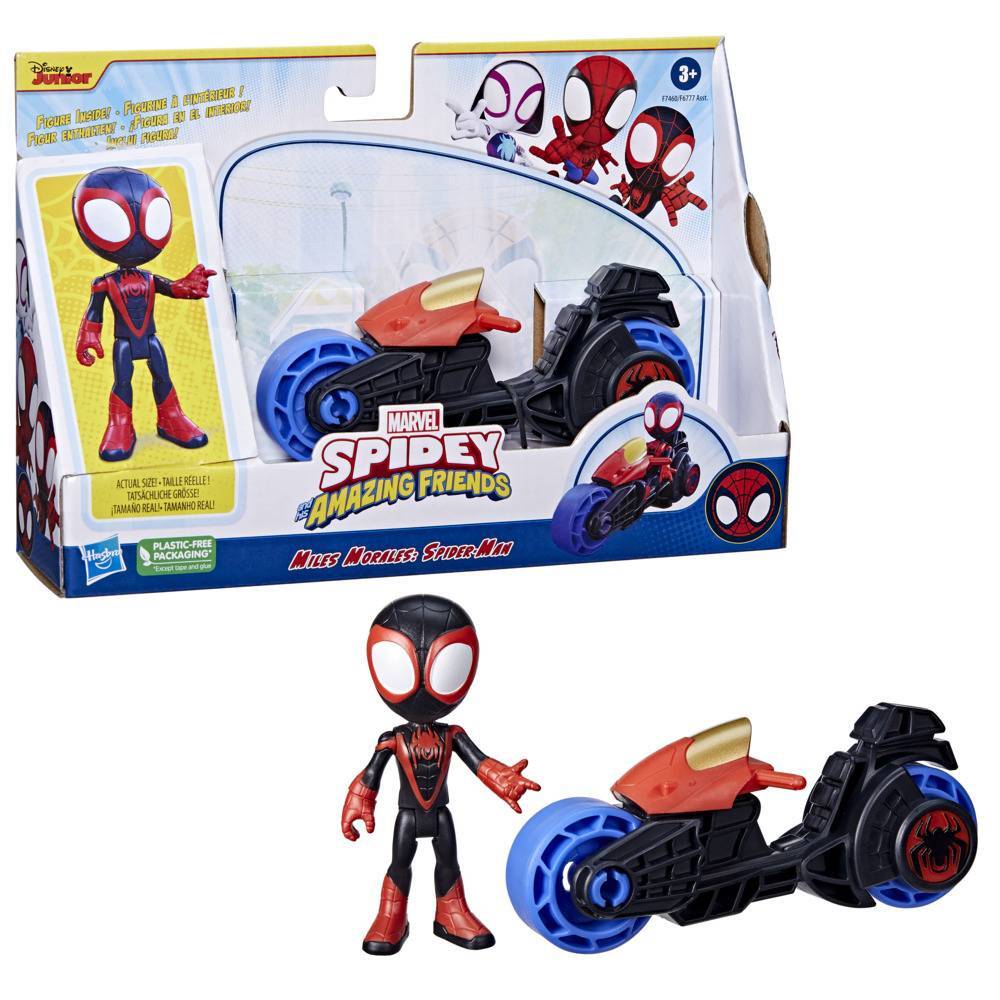 Marvel Spidey and His Amazing Friends - Miles Morales with Motorcycle