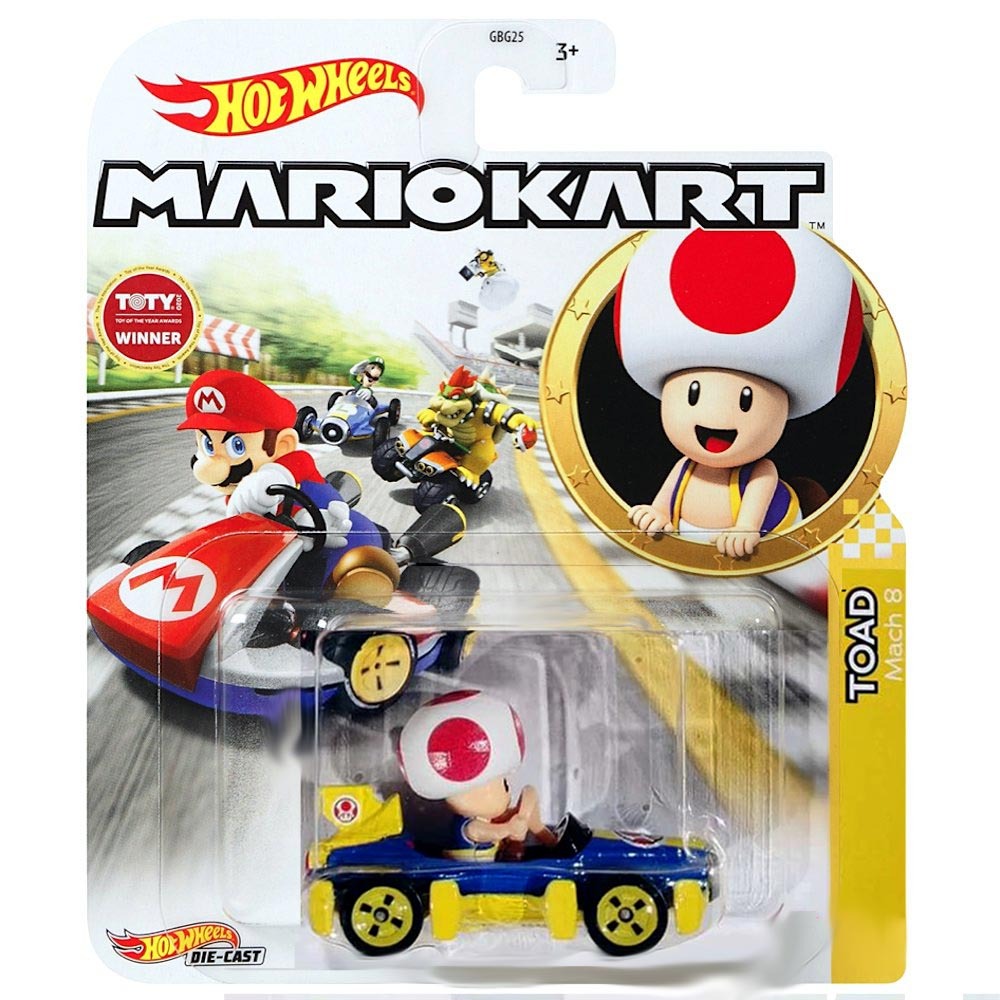 Hot Wheels Mario Kart - Toad Mach 8