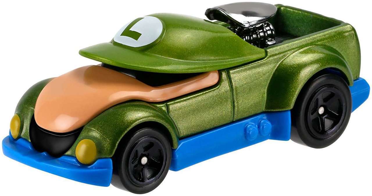 Hot Wheels Character Cars Super Mario - Luigi